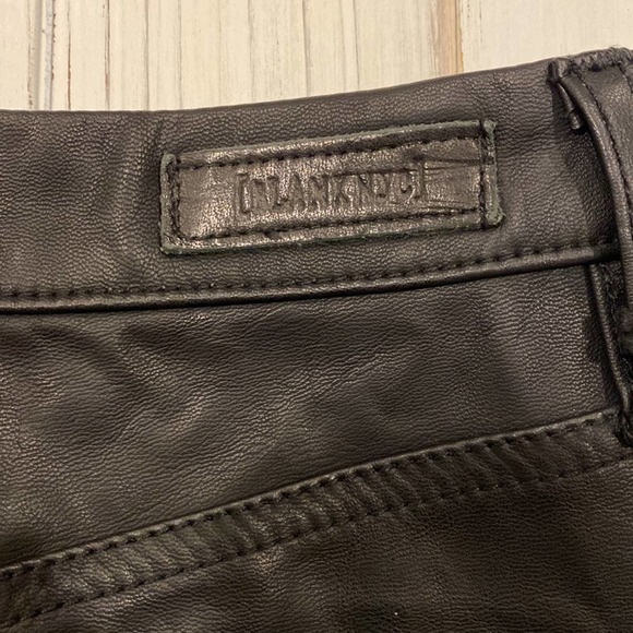 BlankNYC Faux Leather Exposed Button Fly Pants NEW - Picture 8 of 16